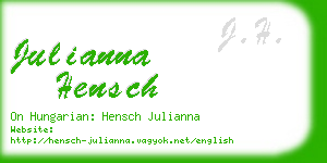 julianna hensch business card